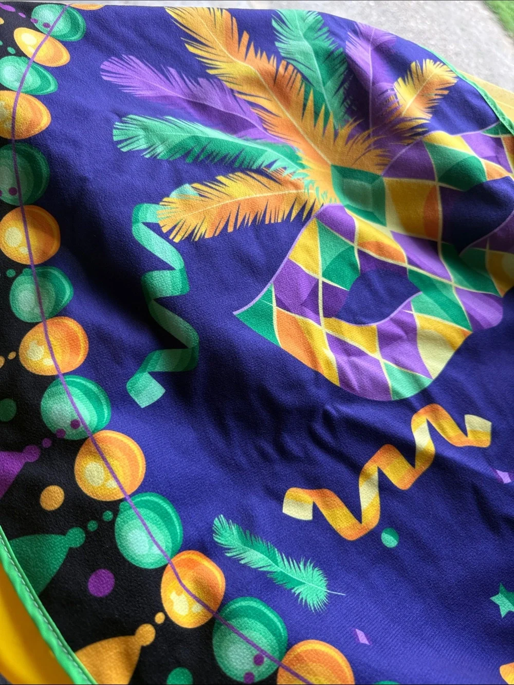 Holiday tree skirt St Patty Mardi Gras